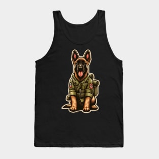 Belgian Malinois Soldier Tank Top